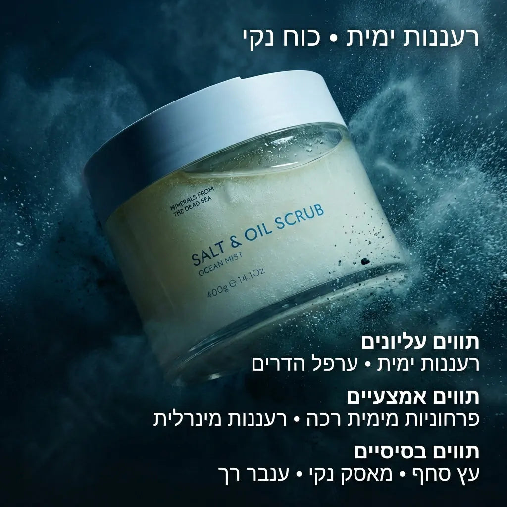 Salt and Botanical Oil Body Scrub — Ocean Mist