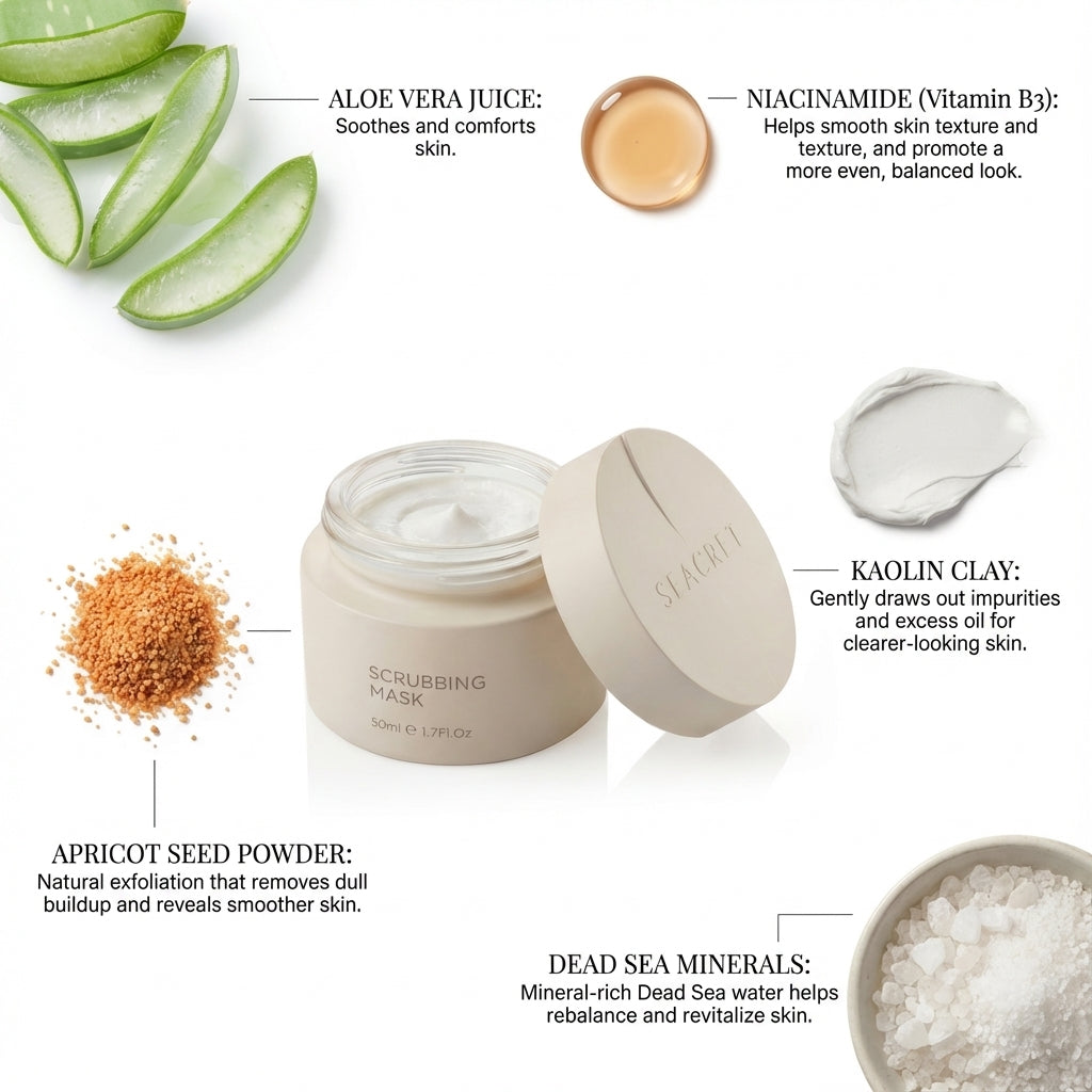 Dead Sea Mud Scrubbing Face Mask, 2-in-1 – SEACRET US