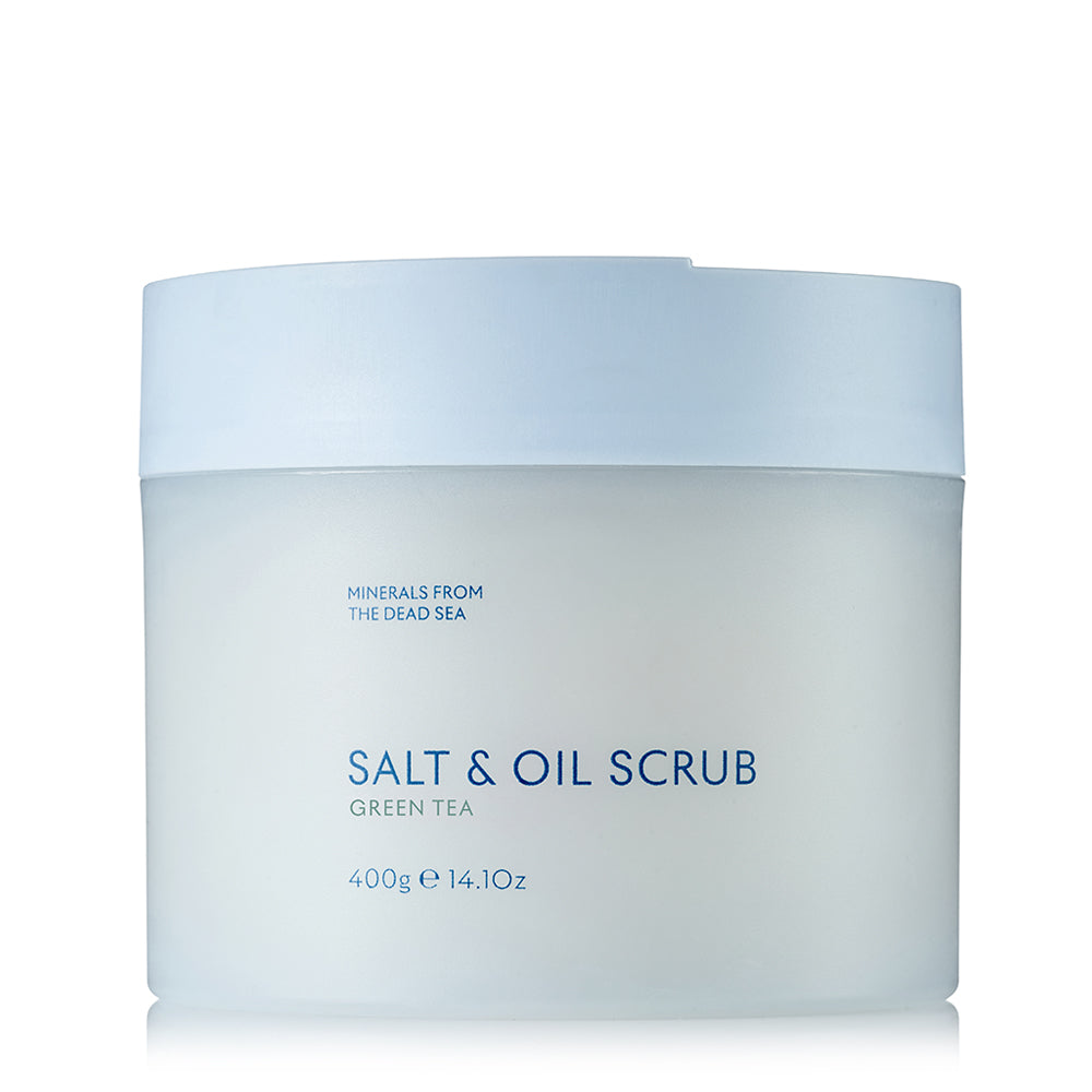 Salt and Botanical Oil Body Scrub, Green Tea